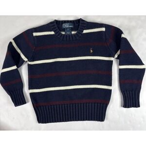 Polo by Ralph Lauren Kids Sweater in Navy, White, and Red